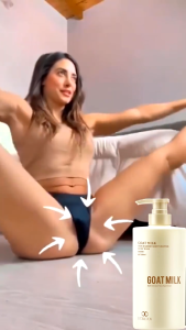 LYDIMOON Goat Milk Shower Gel Whitening Shower Gel 800ml Ultra-white and smooth skin exfoliate whole body whitening brightening lasting fragrance 美白沐浴露