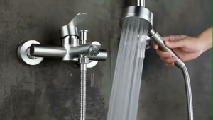 ICIC Stainless Shower Mixer Faucet Valve Heater Bathtub Faucet Bathroom Hot and Cold Shower Set with Faucet