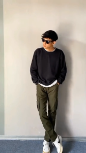 Celana Cargo Pria Dewasa Jumbo Panjang Slimfit Bahan Katun Twill Melar Terbaru