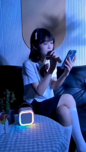 k22Karaoke Mini Portable Rhythm Bluetooth Wireless Dual Microphone Mobile Speaker