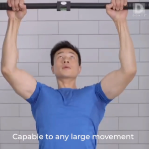 Dontz Doorway Pull-Up Bar  No Screw/Drilling 180kg Capacity Dual-Lock Spirit Level Home Gym Workout