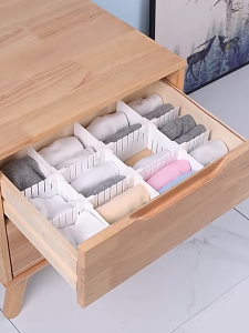 Combo 4 Thanh nhựa chia ngăn tủ có thể điều chỉnh kích thước 37x7cm 47x7cm nhiều màu sắc -Lumbley