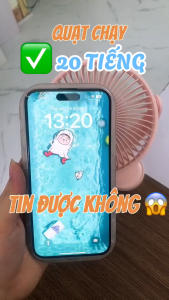 Quạt kẹp tích điện quạt điện tiện lợi tích hợp đèn ngủ cho bé ChibéBabyUS