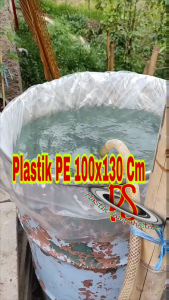 Plastik PE Bening Besar 100x130cm Kantong Plastik Pembungkus Bening Tebal 80micron 100 x 130