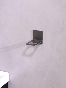 Tranquil ปรับขวดแชมพูโลหะผู้ถือเจลอาบน้ำชั้นวางขวด Hand SOAP Dispenser Hook ติดผนังเจาะฟรี