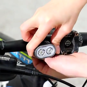 Lampu Sepeda LED Bicycle Tail Light Set 2 Buah Lampu Depan Utama Sorot Rem Belakang Charger USB Waterproof Tahan Air Hujan 6 Mode Sepeda MTB Mini Lipat Push Bike