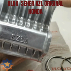BLOK SEHER SET KZL HONDA BEAT SCOOPY SPACY VARIO 110 FI STATER KASAR KUALITAS ORISINIL AHM PISTON
