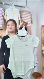 Bộ body chip Arich chất liệu xô tre cho bé trai bé gái bộ liền thân cho bé size từ sơ sinh - 12 tháng