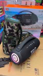 ลำโพงบลูทูธ รุ่น TG-395 รองรับAUX USB TF ปรับ/ปิดไฟได้ มีที่หิ้วพกพาได้ แถมสายสะพายและสายAUX ลำโพงไร้สายละบลูทูะ