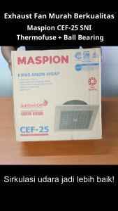 Maspion Kipas Angin Hexos Fan & Exhaust Fan Plafon - 10 inch (25 cm) - CEF25 - FREE ONGKIR Jabodetabek