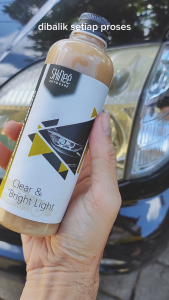 Pembersih Mika Lampu Depan Headlamp Pengkilap Mobil Motor Kusam Menguning SHinee Headlight Restorer