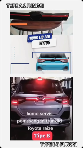 Trunklid List Atas Plat Nomor Belakang Trunlid Raize Rocky 2021 2022 2023 2024 Up 3 Fungsi DAN 2 FUNGSI