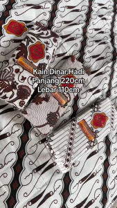 PAKET HEMAT ISI 5 PCS KAIN BATIK DH DINAR HADI PUTIH