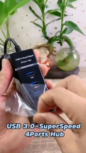 USB HUB 3.0 4 PORT PANJANG KABEL 30CM SUPER SPEED