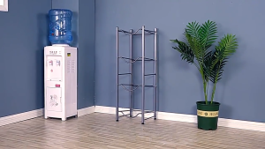 Mineral Water Dispenser Rack Stand 3/4/5 Layer Stainless Steel Gallon Jug Organizer Rack Stand Detachable Water Bottle Storage Shelf Organizer