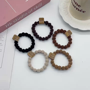 Combo 5 sợi dây thun cột tóc họa tiết ấn tượng dễ thương