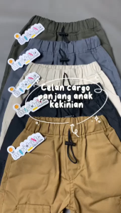 Celana Joger Cargo Panjang Anak Usia 2 - 12 Tahun