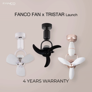 FANCO Vino 18" DC Motor Ceiling / Wall Mounting Fan