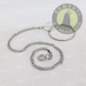 SEMPATI Rantai Kaki Kakatua Medium Fullset Gelang Ring Borgol 10 Mm Free Flaying Ff Rantai Gelang Kaki Burung Kakatua Medium Rantai Training Latih Burung Kakak Tua Kaka Tua Beo Merpati Ayam Serama RTFL10M