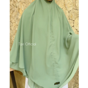 𝐓𝐀𝐑𝐈 - Hijab Khimar Syar’i Kayla Ceruty Babydoll Premium Dua Layer Non Ped Jilbab JUMBO XXXL
