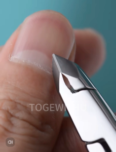 อุปกรณ์กำจัดหนังกำพร้าสแตนเลสกรรไกรตัดหนังกำพร้าแบบมืออาชีพกรรไกรตัดหนังกำพร้าที่ตัดผิวหนังที่ตายแล้วน้ำยาขจัดหนังรอบเล็บอุปกรณ์ทำเล็บทำเล็บเท้าที่ทนทานสำหรับเล็บและเล็บเท้า