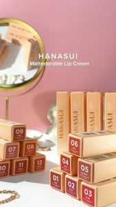 HANASUI Mattedorable Lip Cream 4gr: Krim Bibir Mattedorable & Kelembapan