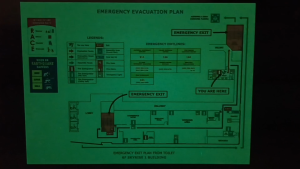 Customize Photoluminescent(Glow in the dark) Evacuation Plans For Building and Home