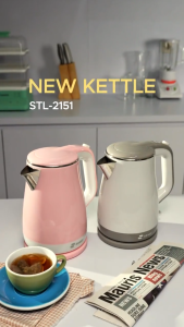 SANEX Electric Kettle 1.5L - Teko Listrik Stainless Steel 1.5 Liter STL-2151 PK / AB - STL2151