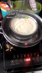 QME PANCI STEAMER KUKUS STAINLESS 2 TINGKAT / PANCI STEAMER / PANCI STEAMER KUKUS STAINLESS STEEL 28CM