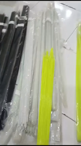 Ruji fiber stik non kulit warna stabilo untuk kandang pelampung per pack isi 50 dan 100 batang panjang 60cm ukuran 1mm13mm15mm2mm25mm dan 3mm
