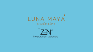 ZEN X LUNA MAYA Tropical Piring Makan Keramik Stripes
