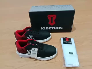 Sepatu Sekolah Anak Laki Laki Perempuan Cewek Cowok Warna Hitam Murah Tali Perekat Rekat Velcro Kecil Tanggung Umur Usia PAUD TK SD SMP SMA Kelas 1 2 3 4 5 6 7 8 9 0 Tahun-KIDZTUBS0203221945
