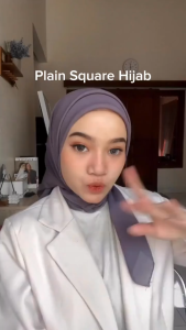 Kylie Hijab - Plain Square Segi Empat Polos Premium Anti Letoy Terbaru