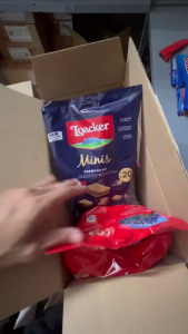 Date 09/26  Bánh xốp Loacker Minis Cremkakao gói 200g - Cacao