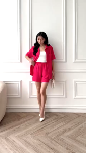 one set bahan crinkle airflow premium // setelan kekinian// one style terbaru 2024