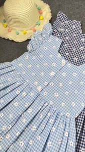 Jimmedy.id - 45 Jasmine Dress / Dress Anak Perempuan Motif Kotak Bunga Bahan Katun Usia 3 - 7 Tahun