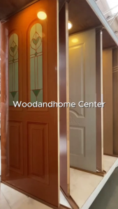 ประตู UPVC กระจก มีวงกบและลูกบิดประตู พร้อมติดตั้งกับห้องนอน ห้องน้ำ ห้องรับแขก รุ่น UG01