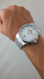 Daniel Klein Men Analog Silver Stainless Steel Watch DK.1.13648