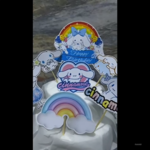 Topper Ulang Tahun Cinnamoroll / Topper Cake Cinnamoroll Toper Cinnamoroll Set Custom Nama Aksesoris Kue Cinnamoroll - Lazada