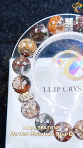 Collection Ceiling Grade Brazil Rare Four Seasons Garden Phantom Quartz Bracelet