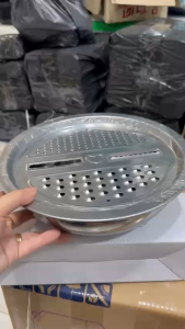 Bộ thau rổ nạo inox 3 in 1