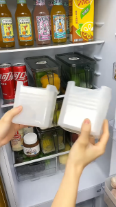 Fridge Food Fresh Storage Box / Refrigerator Side Door Vegetable Fruit Organizer Space Saving