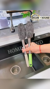 HOME + HOUND ar Toilet Cleaner Brush Scrubber with Long Handle Scrub Multipurpose Gap Cleaning Wire Scrub