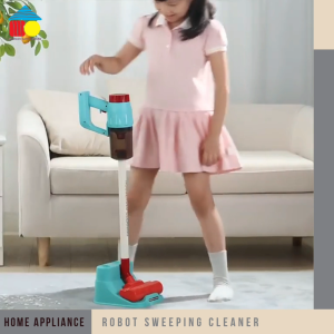 Mainan Robot Sweeping Vacuum Cleaner penyedot debu-mainan pretend play edukasi