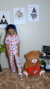FOR GIRLS - KIDS TERNO Tshirt and Pajama Cotton Spandex Sleepwear KTP