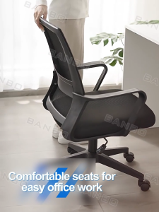Office Chair Ergonomic Study Chair Working Conference Chair With Wheels Home Furniture High Back Comfortable Breathable Mesh Computer Chair With Lumbar Support