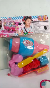 Mainan Edukasi Anak Salon Kecantikan Dan Perawatan Rambut BS 02 | Mainan Make Up Lovely Beauty Salon Murah Terbaru Kemasan Kantong Isi Banyak Perlengkapan Salon Anak Perempuan | Set Hadiah Yang Lucu Dan Bagus Menggunakan Baterai