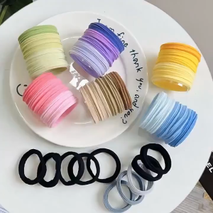 SET 5 thun buộc  dây buộc tóc nhiều màu siêu đàn hồi không làm đau tóc