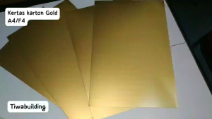 KERTAS KARTON GOLD A4&F4 PERPACK ISI 55 LEMBAR