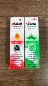 V Fresh Roll On Minyak Angin Aromatherapy 8ml